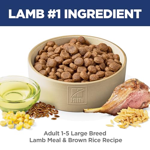 Hill's Science Diet Adult 1-5 Large Breed Recipe Dry Dog Food, Lamb Meal & Brown Rice, 33 lb. Bag