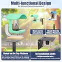 Smart Bird Feeder Pole Stand, 79 Inch Heavy Duty Bird House Pole for Outdoors Adjustable Mounting Pole for Smart Bird Feeder with 1 Inch Dia Bird Feeder Post Weather Station, Black