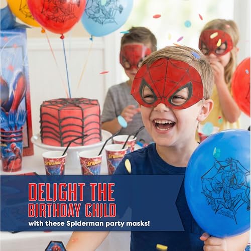 Unique Spiderman Party Favors and Birthday Decorations - Spider Man Masks - Officially Licensed