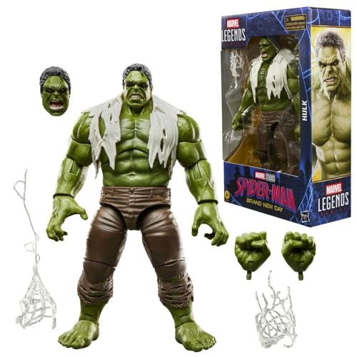 Marvel Legends Series Hulk, Spider-Man: Brand New Day Collectible 6-Inch Action Figure Set