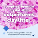 PetSafe ScoopFree 8 lb Bag Premium Crystal Cat Litter- Ultra-Absorbent Silica- Universal Litterbox Crystals - Non-Clumping Odor Control - Lavender Scent