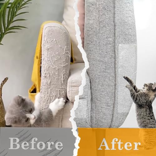 Chuangseed Anti Cat Scratch Tape, 4" x 30Yds, Transparent, Double Sided, Furniture Protector, Pet Safe, Easy Installation, One Year Warranty
