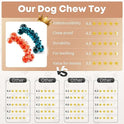 WOWBALA Dog Chew Toys for Aggressive Chewers - 2 Pack Dog Toys for Large Dogs, Tough Teeth Cleaning Chew Toy to Keep Them Busy for Medium & Large Dogs