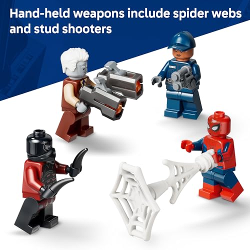 LEGO Marvel Spider-Man Prison Transport Chase - Super Hero Building Toy for Boys & Girls, Ages 8+ - Includes 4 Minifigures - Spider-Man Toy for Fans - Gift for Birthdays - 76349
