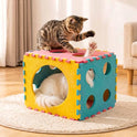 41 Pcs Interactive Cat Toys for Indoor Cats, Kitten Toys with Soft Pillow, Catnip Toys, Chew Rope, Feather Wand, Springs and Balls for Indoor Kittens