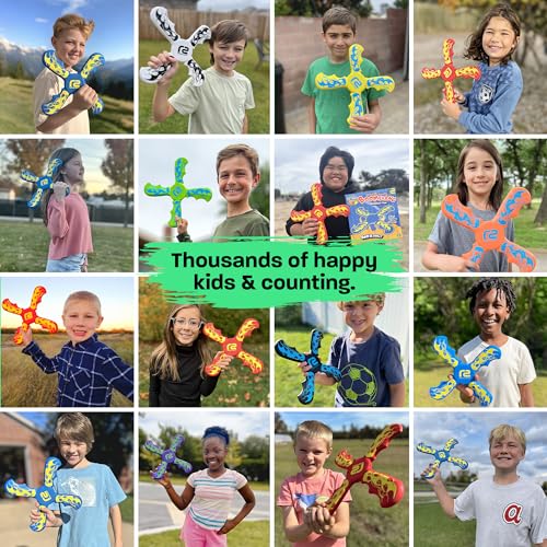 Fun Boomerang for Kids - Soft & Easy to Use - Outdoor Toys for Kids or Adults - Best Gifts for 6 7 8 9 10 Year Old Boys & Girls + 2026 Top Toys for Boys Age 8-12 - Fun Outdoor Toy for Boy Gift Ideas