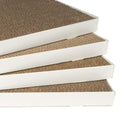 Basics Corrugated Cardboard Cat Scratcher, Scratching Board, Reversible, 17.4" x 10", White, 4-Pack