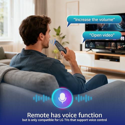 Voice-Magic-for-LG-TV-Remote-Control-Replacement Compatible with LG Smart OLED Thinq Webos TVs for AKB75855501 AN-MR24gn MR23gn MR22gn MR21ga MR20ga
