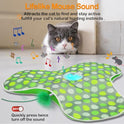 umosis Interactive Cat Toys Rechargeable,Moving Concealed Feathers,Real Mouse Squeaky,Touch Activated Cat Kitten Toy Exercise Toys for Indoor Bored Adult Cats