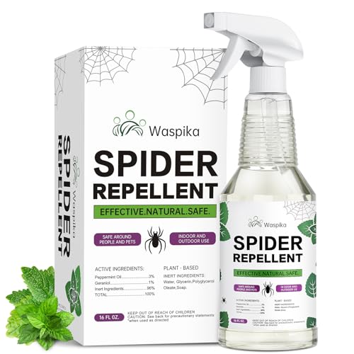 Peppermint Oil Insect and Spider Repellent Spray, Repels and Kills Ants and Bugs, Extra Strength Natural Plant Based Pest Control for Home, Kitchen and Garden, Safe for Family and Pets, 16 oz