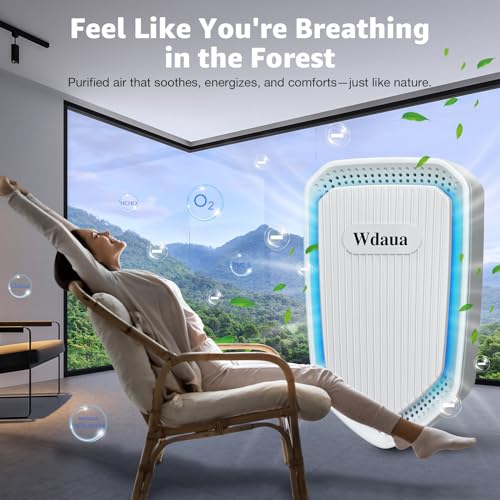 Air Ionizers Plug In Air Purifier 4 Pack Negative Ion Air Purifiers Ionizer for Home, Bedroom, Office, Basement Kitchen Air Freshener Odor Reducer Pets Smoke Smell (4, White)