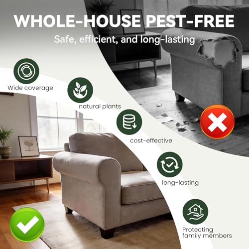 Rodent Repellent 36 Balls, Peppermint Oil Mouse Repellent Indoor & Outdoor Use, Natural Moth Balls for Rodent Mice Repellent for Home, Garage, Car, RV & Garden