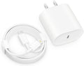 Fast Charger i Phone, 20W USB C Block with 6Ft Cable Compatible with IP 14/14 Pro/14 Plus/14 Pro Max/13/13 Mini/13 Pro/13 Pro Max/12/11/X & More