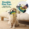 PUPROAR Golf Dog Toy, Funny Birthday Gift for Dogs, Squeaky Plush Rope Toy for Medium & Large Breeds