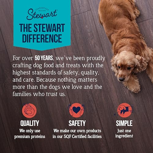 Stewart 100% Beef Liver Dog Treats, 21 oz Tub, ~475 Pieces, Freeze Dried Raw, 50% Protein, Single Ingredient Training Treats or Meal Topper, Grain Free, Gluten Free