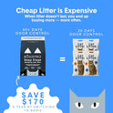 Boxie Probiotic Cat Litter, 40 Day Odor Control, Clumping Clay Kitty Litter, Odor Eliminating Probiotics, Dust-Free, No Fragrances No Fillers, 16 lb
