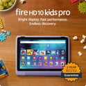 Fire HD 10 Kids Pro tablet, ages 6-12. Bright 10.1" HD screen, includes ad-free content, robust parental controls, 13-hr battery and slim case for older kids, 32 GB, Happy Day