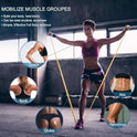 Lianjindun 5 Pcs Professional Resistance Bands. Latex-Free, Pilates Band, Work Out Bands, Stretch Bands for Working Out Women or Men, Exercise Bands Set for Pilates, Physical Therapy, Yoga