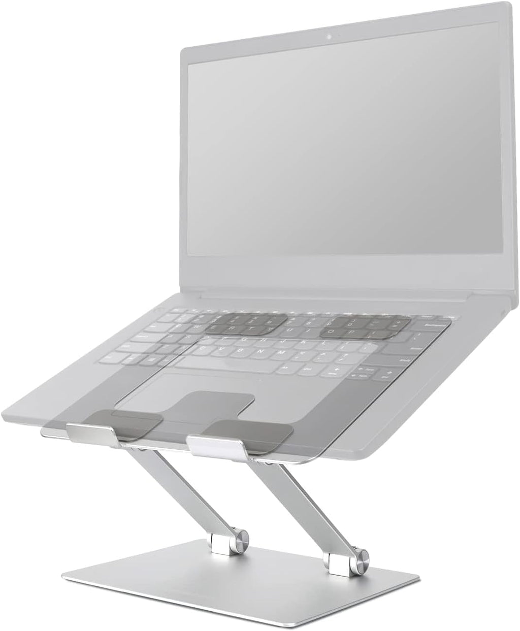 Sturdy and Portable Ergonomic Laptop Stand for Desk, Adjustable Riser, Fits all Laptops and Notebooks up to 17.3 Inch, Silver, 10 x 8.7 x 6 in