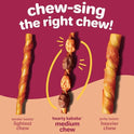 Hartz Oinkies Hearty Kabobs Rawhide‑Free Dog Treats, High‑Protein, Long‑Lasting Highly Digestible Chews Made with Real Chicken, Duck, Sweet Potato & Carrot, 18 Count