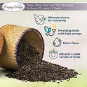 Happy Wings Nyjer/Thistle Seeds Wild Bird Food - (Pack of 2, 13 Ounce x 2) | Prefilled Sock | No Grow Seed | Bird Seeds for Wild Birds