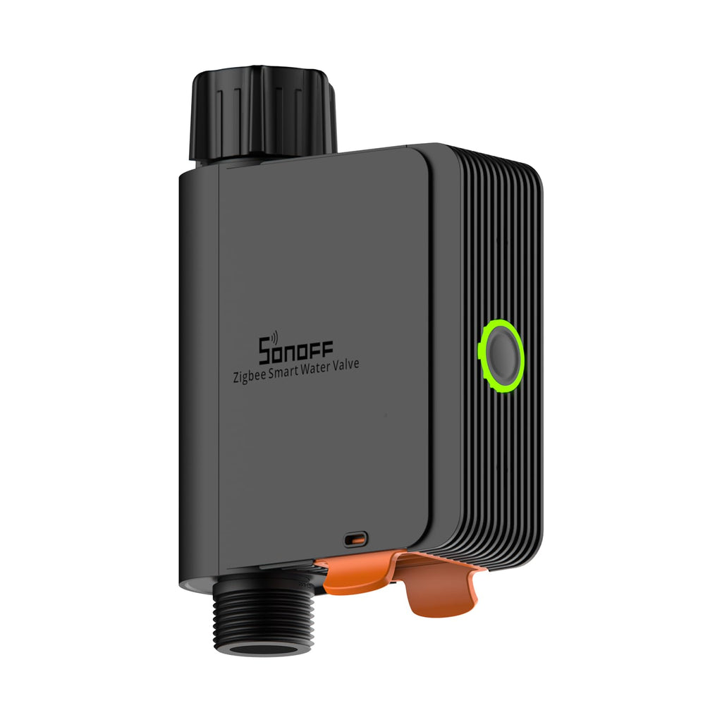 SONOFF Zigbee Sprinkler Timer, Gateway Required, Smart Controller Voice Control with Alexa and Google Home, Automate Irrigation for Garden, Lawn, Pool, Outdoor Watering, SWV-NH, Black