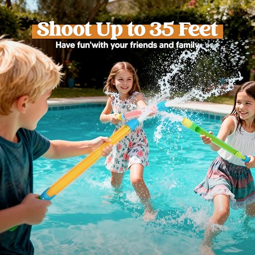 JOYIN 18 Pack 16.5'' Water Gun, Blaster Squirt Guns, Bulk Water Guns Summer Outdoor Swimming Pool, Backyard, Beach Water Game Fighting Play Pool Toys