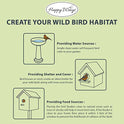 Happy Wings Nyjer Thistle Seeds for Wild Birds 15 lbs No Grow Premium Bird Seed Attracts Finches, Goldfinches, Ideal for Year-Round Feeding High in Protein and Energy.