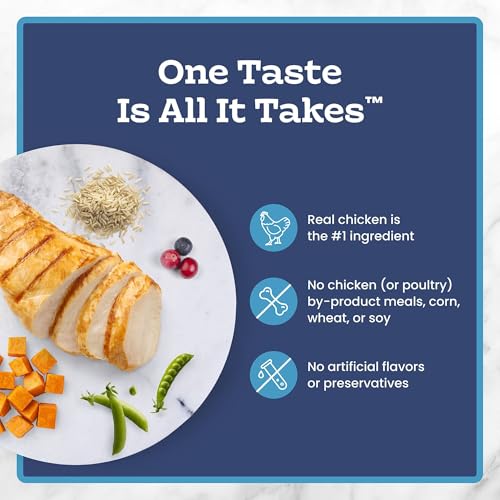 Blue Buffalo Tastefuls Adult Dry Cat Food Sensitive Stomach Formula, Made in the USA with Natural Ingredients, Chicken Recipe, 7-lb Bag