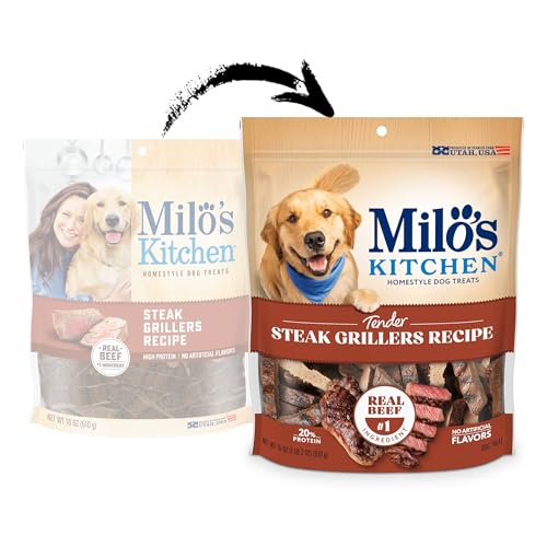 Milo’s Kitchen Steak Grillers Recipe Dog Treats, 18 Oz. Bag