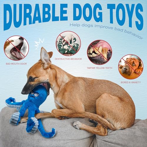 LEGEND SANDY Tough Dog Toys, Blue