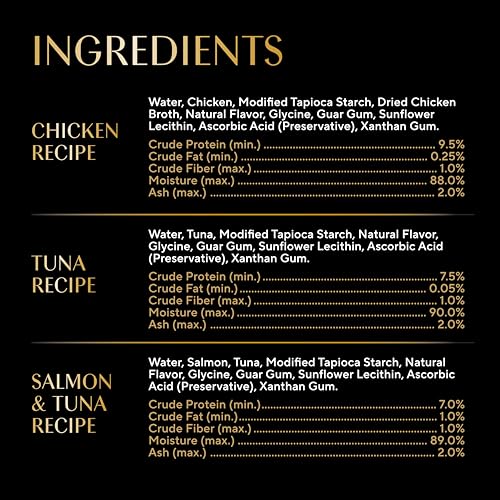 Sheba Bisque Lickable Cat Treats & Cat Food Toppers, Chicken, Tuna and Salmon Recipes, 1.4 oz. Bowls, 24 Count