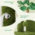 Woochpet 37" Cat Tree Tower for Indoor Cats Multi-Functional Comfy Cat Bed - with Sturdy Scratching Post, Cozy Hammock for Kittens and Small Cats,Cute Cat Tower with Fun Mouse Hole and Toy Ball
