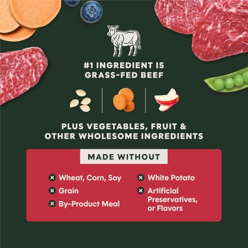 Instinct RawBoost Small Breed, Natural Dry Dog Food with Freeze-Dried Pieces, High Protein, Grain-Free Recipe - Real Beef, 3.5 lb. Bag