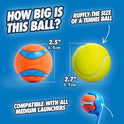 Chuckit! EcoFetch Dog Ball Launcher - 18" with Medium (2.5") Dog Fetch Ball Thrower, for Dogs 20-60 Pounds, Made in USA
