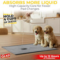 Glad for Pets Extra Large Charcoal Training Pads for Dogs and Puppies, Activated Carbon Odor Control, 6-Layer Absorbent Leak-Proof Pee Pads with Pheromone Attractant, 28 x 30 in, 30 Count