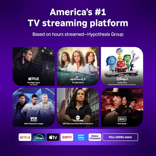 Roku Smart TV 2026 – 40-Inch Select Series, 1080p Full HD TV – Roku TV with Voice Remote – Flat Screen LED Television with Wi-Fi for Streaming Live Local News Sports & Movies, Bluetooth Headphone Mode