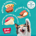 Purina Friskies Wet Cat Food Variety Pack, Tasty Treasures  Filets (With Ocean Fish and Tuna, With Chicken and With Turkey) - 5.5 Ounce (Pack of 12)