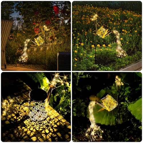 Solar Watering Can Light, Solar Outdoor Decorative,Garden Decor Lights | for Yard Patio Lawn Pathway Landscape, IP65 Waterproof, Garden Gifts for Mom, Grandma Women Birthday