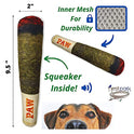 Nestpark Doggy Doobie - Funny Dog Toys - Plush Squeaky Toys for Medium, Small and Large - Cool Stuffed for Dog Birthday