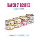 Weruva BFF Minced Natural Wet Cat Food, Batch O Besties Variety Pack, 5.5oz Can, Pack of 8