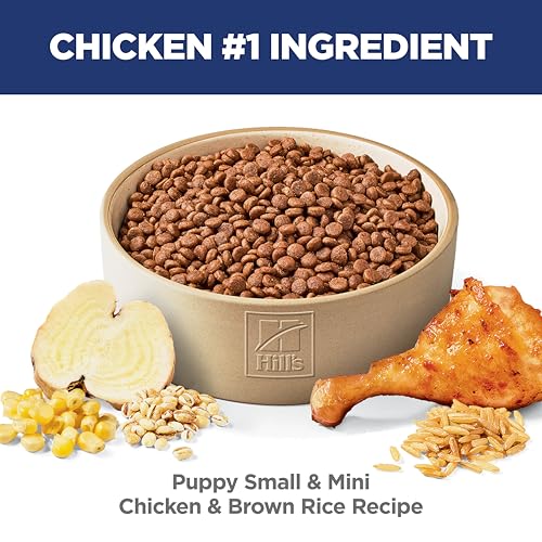 Hill's Science Diet Puppy Small & Mini Dry Dog Food, Chicken & Brown Rice, 4.5 lb. Bag
