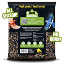 Cool Birds All Birds Wild Bird Seed – 10 lb. Classic Blend with Black Oil Sunflower, White Millet, Safflower, Peanuts & Sunflower Hearts – Balanced Bird Food for Outside Feeders