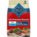 Blue Buffalo Life Protection Formula Beef & Brown Rice Adult Dry Dog Food, Supports Immunity with Antioxidant-Rich LifeSource Bits, Promotes Healthy Muscle Development, Skin & Coat Health, 5 lbs.