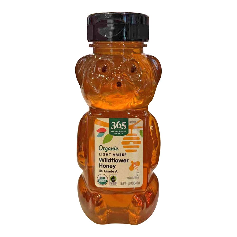 365 by Whole Foods Market, Organic Light Amber Wildflower Honey, 12 Ounce