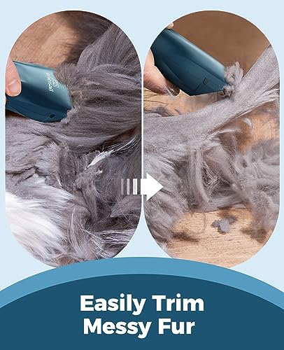 oneisall Pet Clipper for Cat Matted Hair, Green