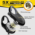 Fida Retractable Dog Leash, 16 ft Dog Walking Leash for Small Dogs up to 26 lbs, 360° Tangle Free, Black