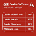 Lyric Golden Safflower Bird Seed for Outside Feeders - Attracts Cardinals, Chickadees, Woodpeckers & More, 12 lb Bag