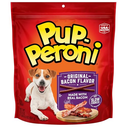 Pup-Peroni Dog Treats, Original Bacon Flavor, 22.5 Ounce, Made with Real Bacon