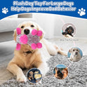 loncoldy Plush Chew Toys for Large Dogs, Tough Crinkle Stuffed Animal Squeaky Interactive Toys for Small Medium Large Dogs, Keep Them Busy, Big Pet Toys